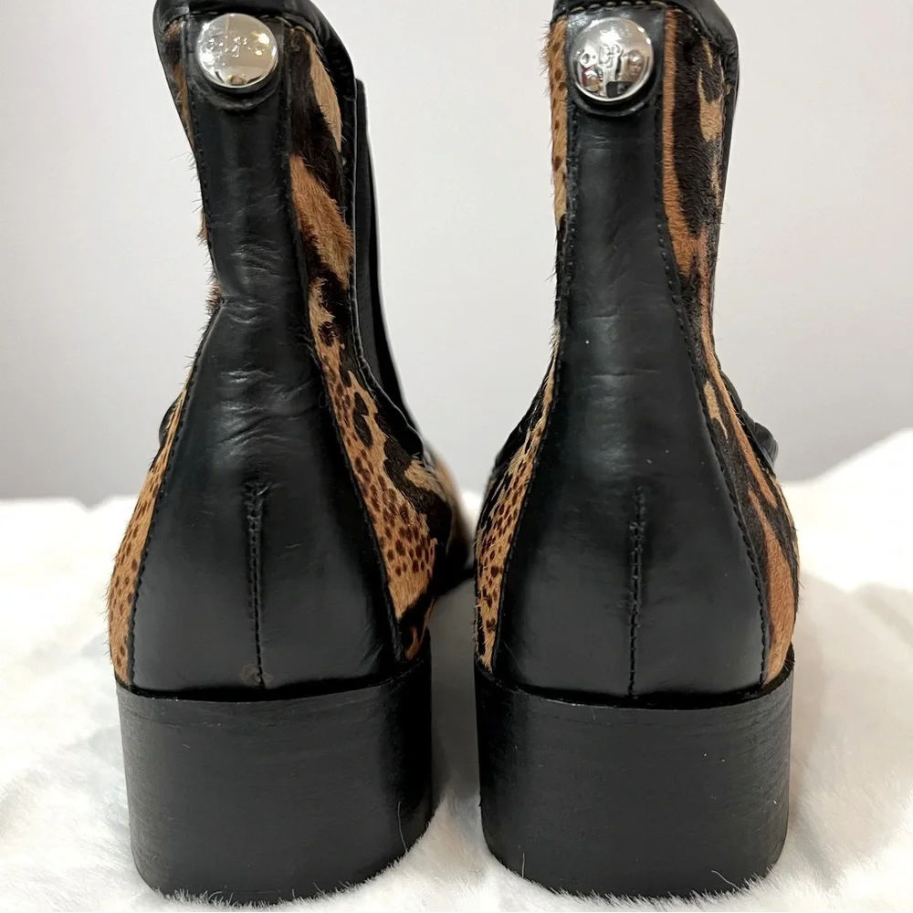 NEW Donald J Pliner Paige Animal Print Calf Hair Booties